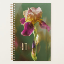 Agenda Dreamy Iris Floral photo art with monogram (Small)