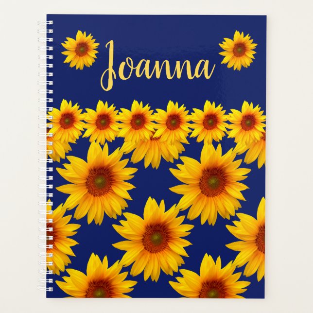 Agenda Ducha girasol personalizada (Anverso)