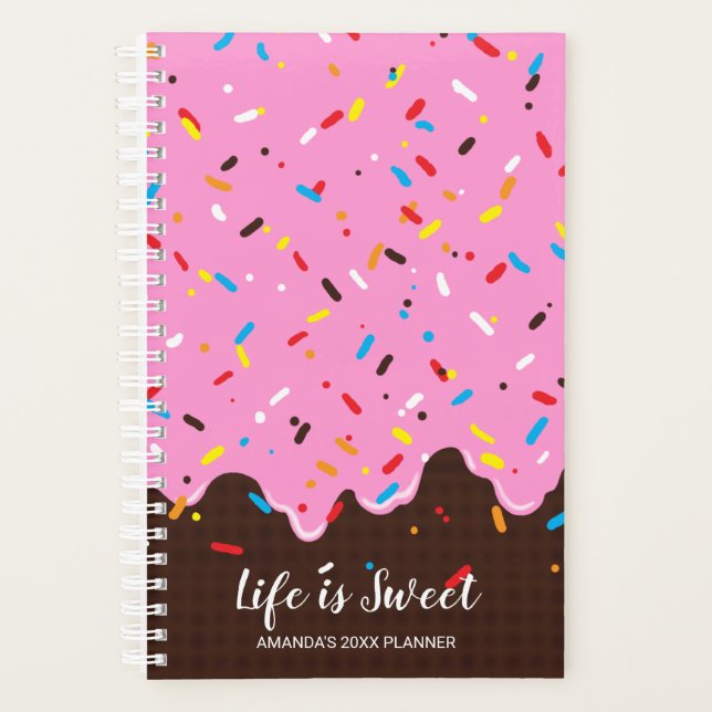 Agenda Dulce chocolate rosa (Anverso)