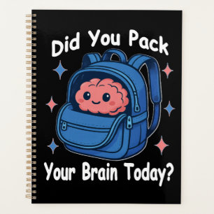 Agenda Dulce “¿Empacaste tu cerebro hoy?” Juego de palabr
