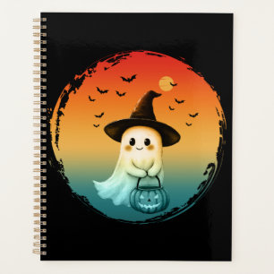 Agenda dulce fantasma calabaza de Halloween otoño tempora