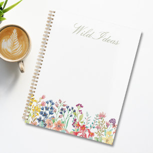 Agenda Dulce Floral Acuarela Silvestre Colorida 