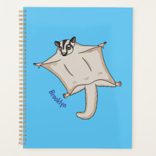 Agenda Dulce ilustración de cartoon de sugar glider volad