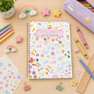 Agenda Dulce Nombre de Niño Personalizado y Foto Arcoíris
