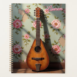 Agenda Dulcimer Antiguo Raro de Seis Cuerdas