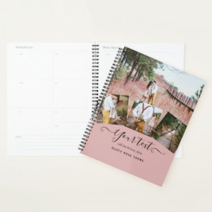 Agenda Duste Rosa Boda rosado de recién casados regalo de