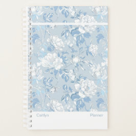 Agenda Dusty Blue Floral Small