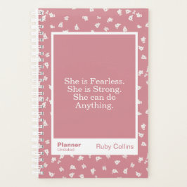 Agenda Dusty Pink Floral Block Quote | Fully Customizable