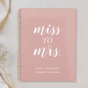 Agenda Dusty Rose Señorita a Señora Boda