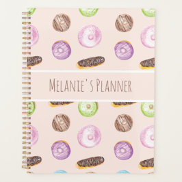 Agenda Eclairs Donuts Divertidos Caprichosos Dulces Acuar
