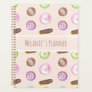 Agenda Eclairs Donuts Divertidos Caprichosos Dulces Acuar
