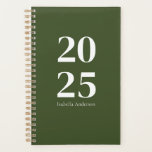 Agenda Ecologia Oleícola Moderna Personalizada Mensual/Se<br><div class="desc">Manténgase organizado y elegante con nuestra Moda minimal moderna y personalizada Olive Green Monthly/Weekly Planner. Este elegante planificador cuenta con una elegante cubierta de terracota, perfecta para añadir un toque de sofisticación a su rutina diaria. En el interior, encontrará amplios diseños mensuales y semanales diseñados para ayudarle a planificar sus...</div>