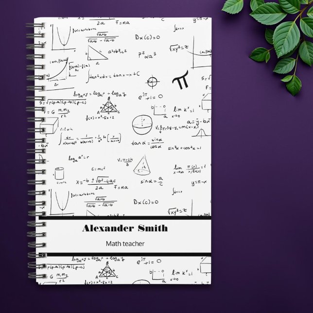 Agenda Ecuaciones de matemáticas blancas negras (Subido por el creador)