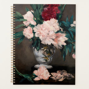 Agenda Edouard Manet - Vase de Peonies en Pedestal pequeñ