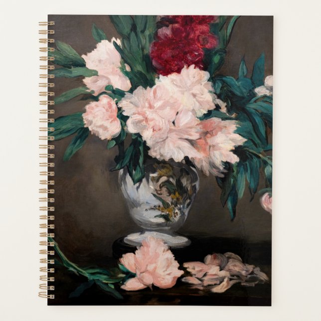 Agenda Edouard Manet - Vase de Peonies en Pedestal pequeñ (Anverso)