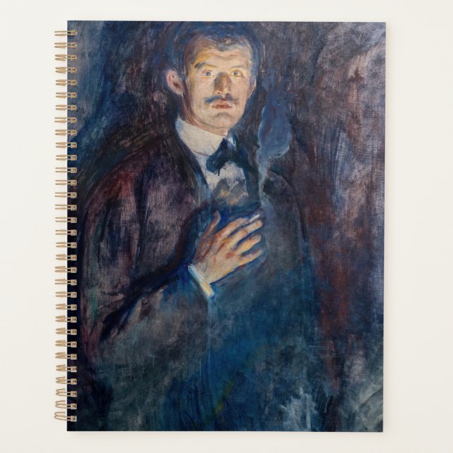 Agenda Edvard Munch - autorretrato con cigarrillo (Anverso)
