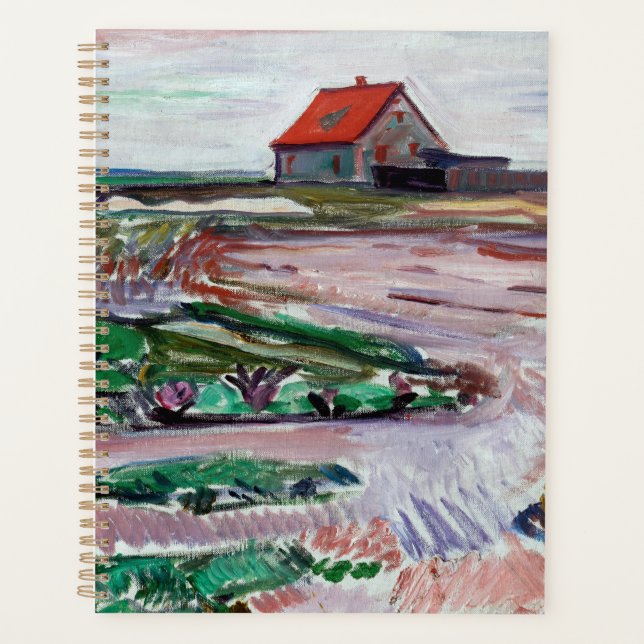 Agenda Edvard Munch - Mar. Paisaje cerca de Lubeck (Anverso)
