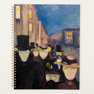 Agenda Edvard Munch - Por la noche en la calle Karl Johan
