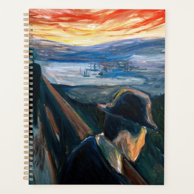 Agenda Edvard Munch - Sick Mood at Sunset, desesperación  (Anverso)