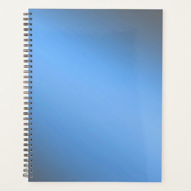 Agenda Efecto de luz solar gris azul (Anverso)