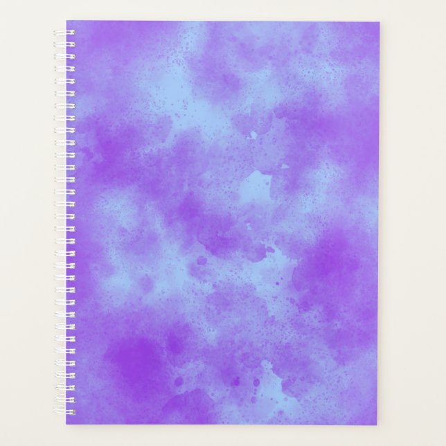 Agenda Efecto de nube de tormenta elegante patrón azul /  (Anverso)