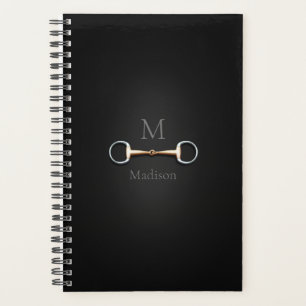 Agenda Eggbutt Snaffle Bit Monogramado Ecuestre