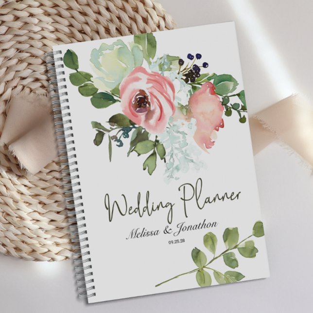 Agenda Eggshell y Rubor Floral Wedner Planner (Subido por el creador)