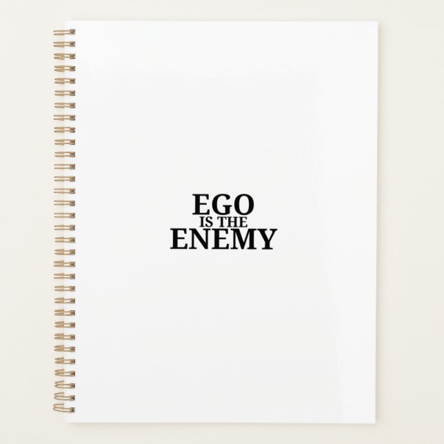 Agenda Ego Is The Enemy 2026 Minimalist Daily Planner (Anverso)