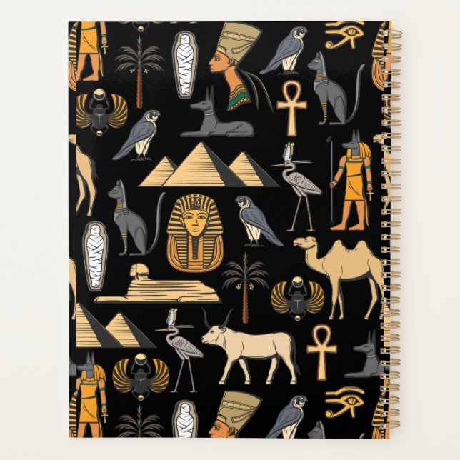Agenda  Egyptian Hieroglyphic Symbol Pattern Background   (Reverso)