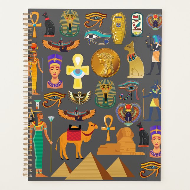 Agenda Egyptian Hieroglyphic Symbol Pattern pharaoh      (Anverso)
