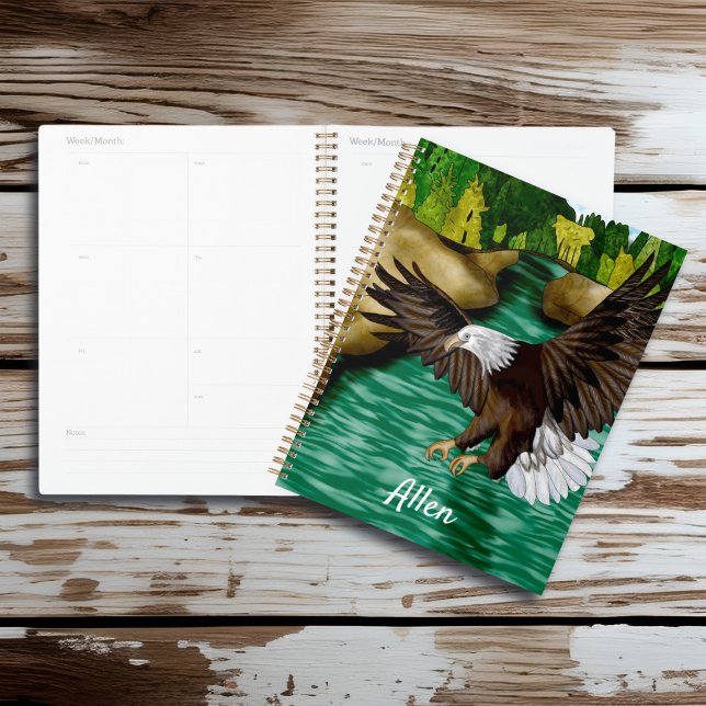 Agenda El águila volando sobre ríos y montañas personaliz (Subido por el creador)