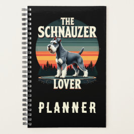 Agenda El amante de Schnauzer - Diseño retro de perros