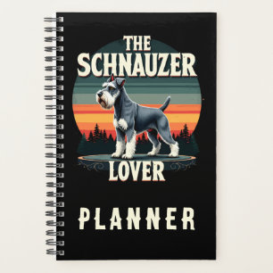 Agenda El amante de Schnauzer - Diseño retro de perros