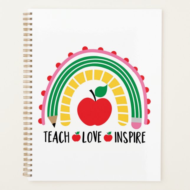 Agenda El amor de la enseñanza de profesores inspira (Anverso)