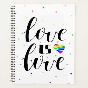 Agenda El amor es amor   Corazones arcoiris