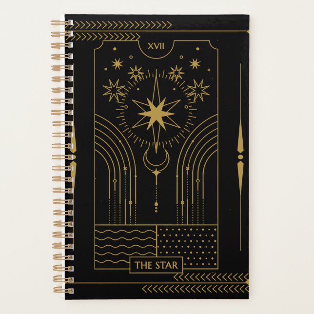 Agenda El arte de la tarjeta Star Tarot, Celestial (Anverso)