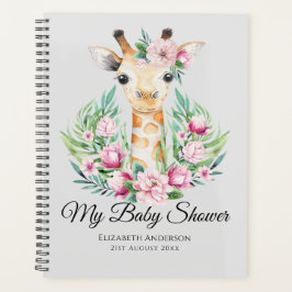 Agenda El bebé Giraffe Boho florece madre para ser planif