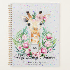 Agenda El bebé Giraffe Boho florece madre para ser planif