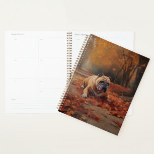 Agenda El bulldog en otoño se inspira en las hojas