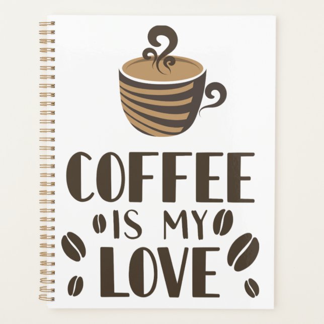 Agenda El café es mi lenguaje de amor (Anverso)