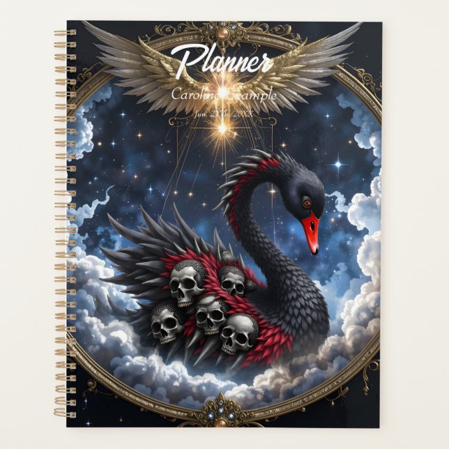 Agenda El cisne de las almas olvidadas.  (Anverso)