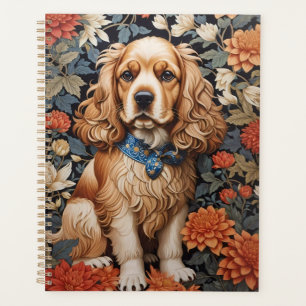 Agenda El Cocker Spaniel William Morris inspiró la floral