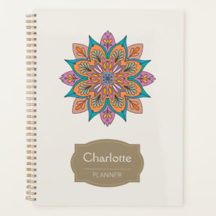 Agenda El colorido círculo de la India: Un Mandala decora