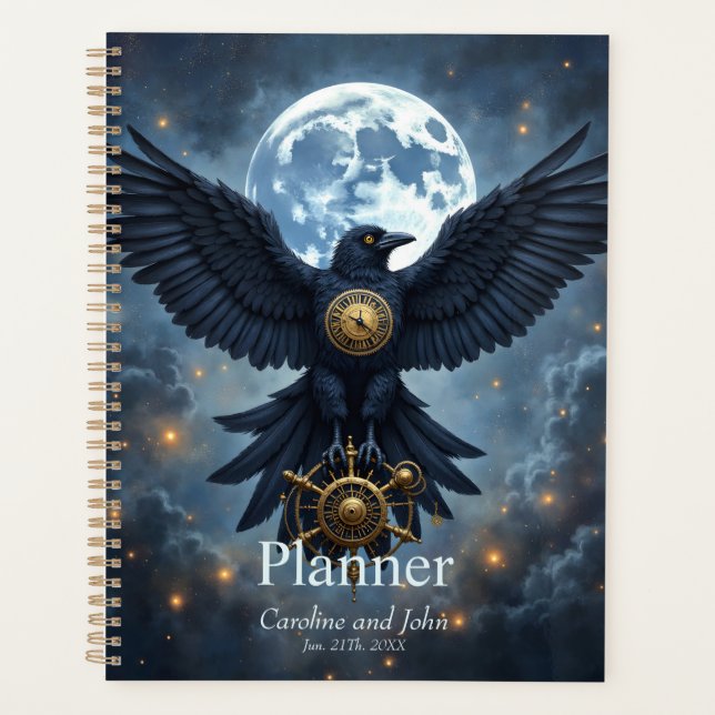 Agenda El Cuervo Celestial.  (Anverso)
