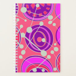 Agenda El diseño de las geoformas modernas, rosa, violeta