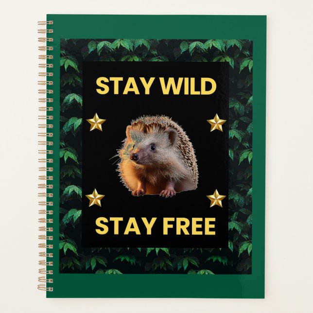 Agenda El edgehog - Mantente salvaje libre (Anverso)