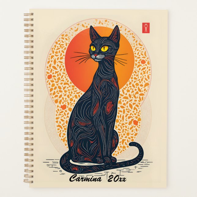 Agenda El gato artístico (Anverso)