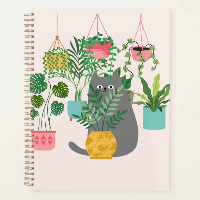 Agenda El gato entre plantas es gracioso (Anverso)