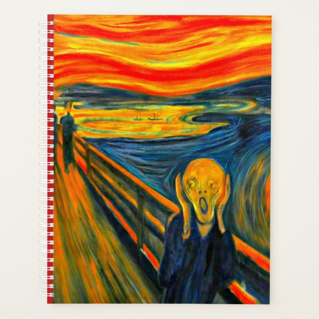 Agenda El grito, Bella Artes de Munch (Anverso)