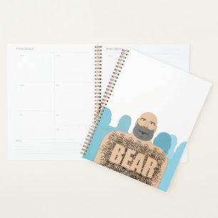Agenda El hombre del cuerpo del oso peludo de SlipperyJoe